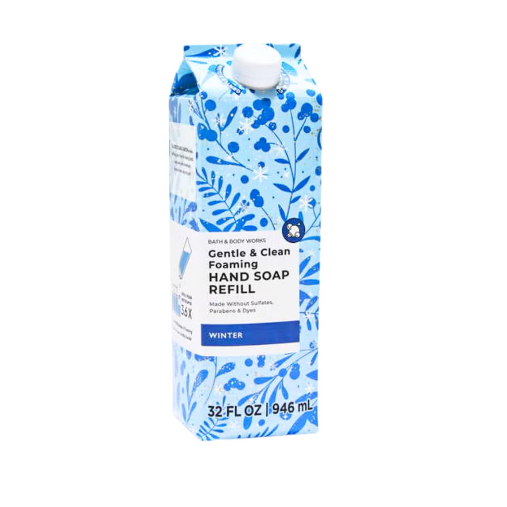 Bath & Body Works Winter Gentle & Clean foaming refill pour for easy, long-lasting hand cleansing.