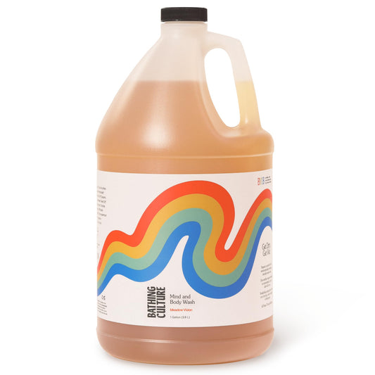 Bathing Culture Meadow Vision bottle for daily cleansing with organic ingredients.