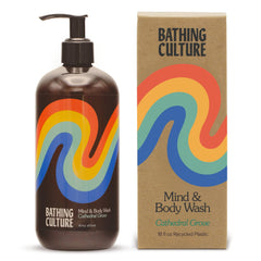 Bathing Culture Cathedral Grove bottle shown for daily cleansing