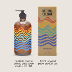 Bathing Culture forest-inspired shower scene suggests a refreshing daily routine.