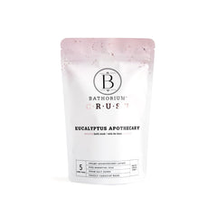Bathorium Eucalyptus Apothecary Crush packaging shown for an at-home spa ritual