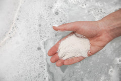 Steam-filled bath scene with Bathorium soaks evoking spa-like relaxation