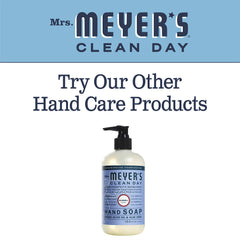 Bathroom countertop with Bluebell soap exudes fresh, non-drying hand care.