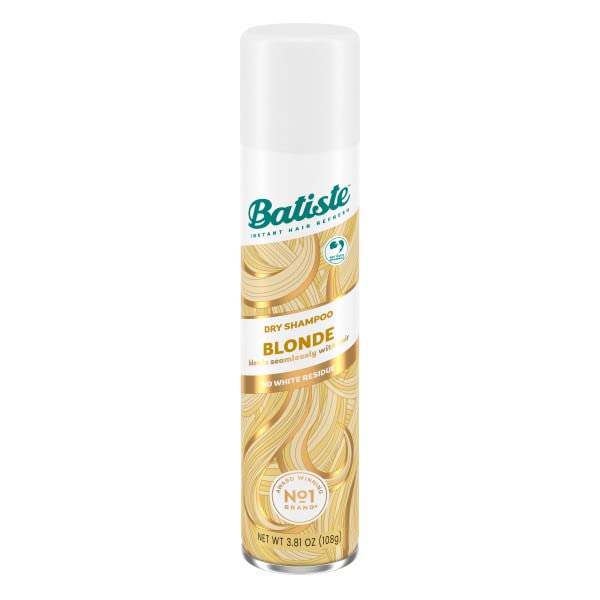 Batiste Brilliant Blonde bottle pour shows quick oil absorption for a refreshed look