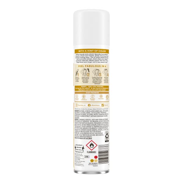 Mist from the Brilliant Blonde can brightens dull roots instantly.