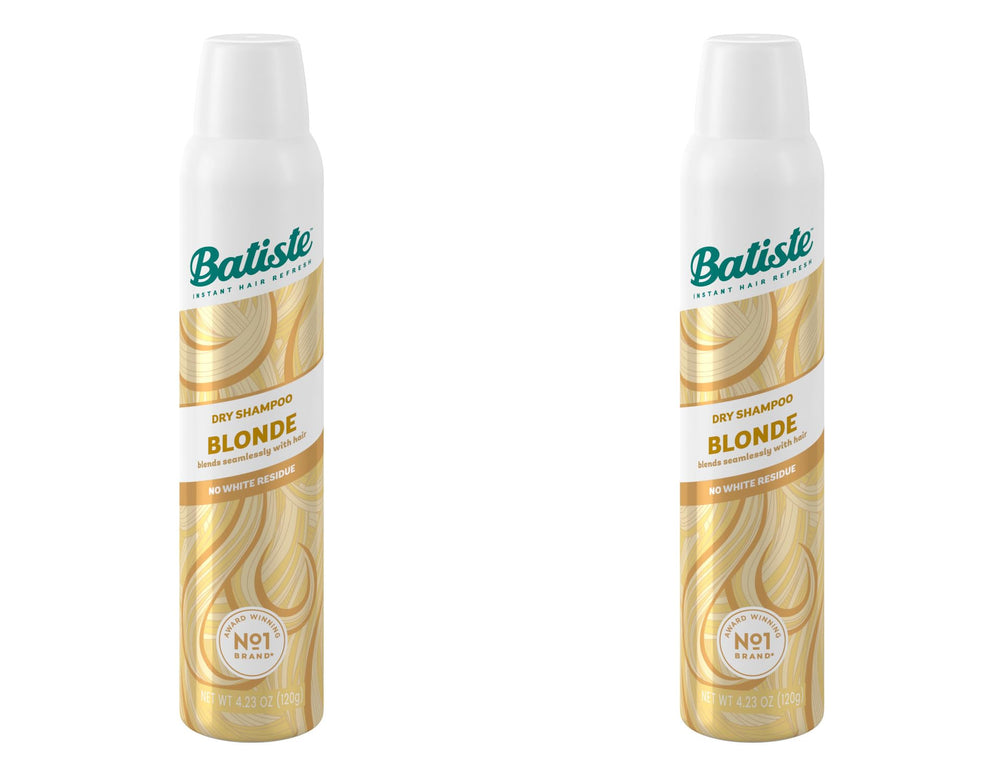 Two-pack of Batiste Brilliant Blonde for convenient home or travel use.