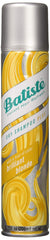 Batiste Dry Shampoo Plus Brilliant Blonde bottle with powder-absorbing action for refreshed roots