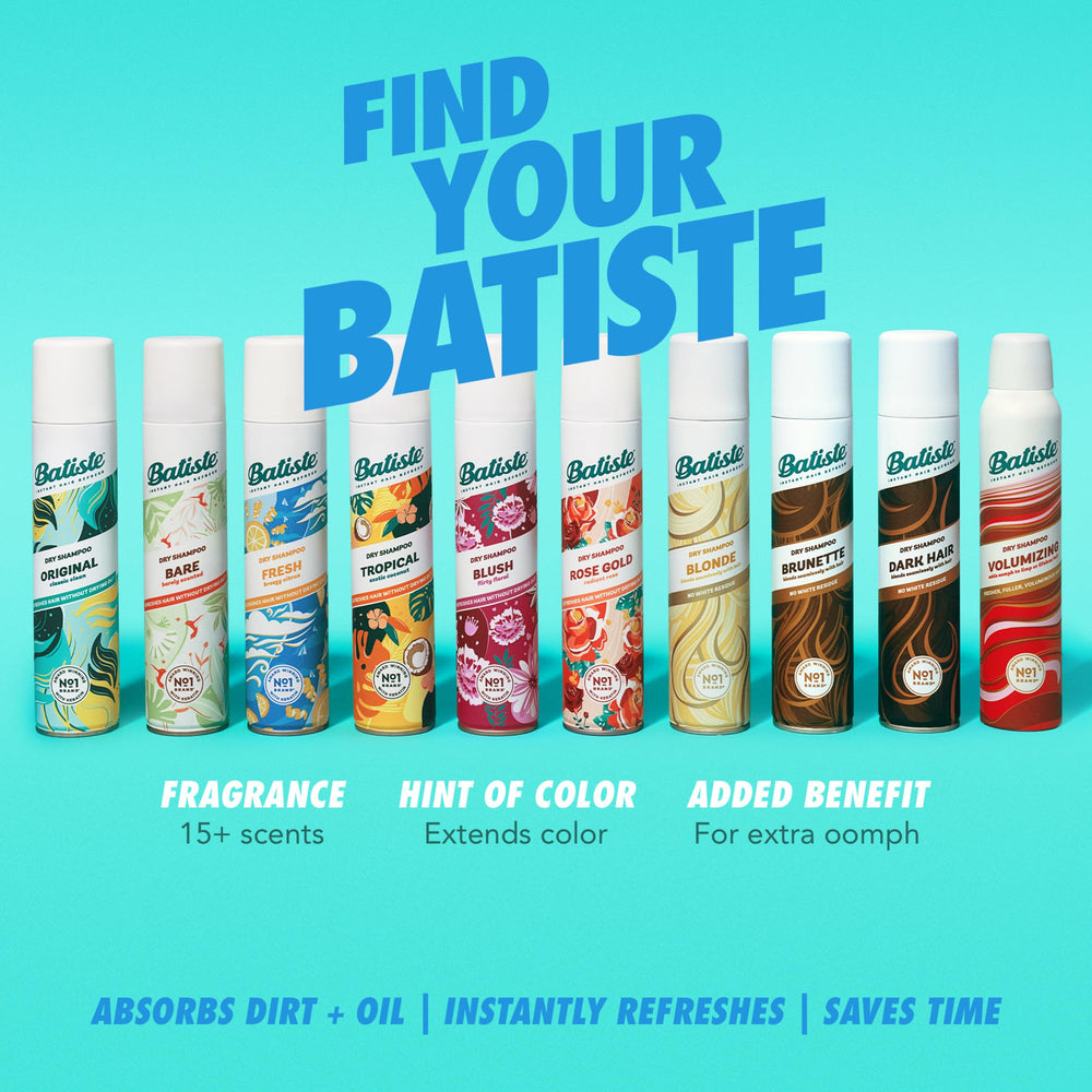 Hair with added volume from Batiste Fresh Dry Shampoo.