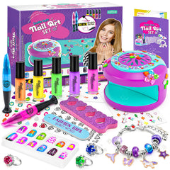 BATTOP set contains ready-to-use materials for safe, creative nail art.