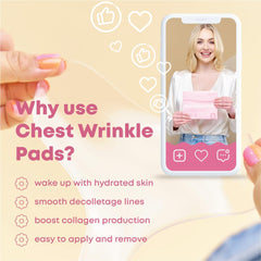 Bayside chest wrinkle patch on skin with secure adhesion