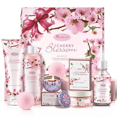 BBLove Japanese Cherry Blossom gift box set assembly, complete home spa experience