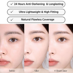 BBIA EAU Stay Concealer swatches Natural Beige for seamless skin-like tone