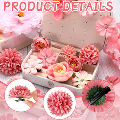 BBTO floral clip as brooch on clothing or hat for personal style.