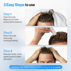 Be Bodywise non-greasy serum texture closeup highlights light scalp nourishment.