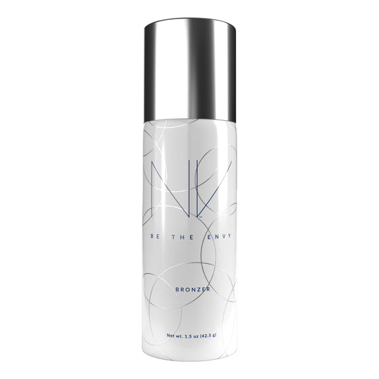 BE THE ENVY NV Perfecting Mist Bronzer bottle showing buildable sun-kissed tone