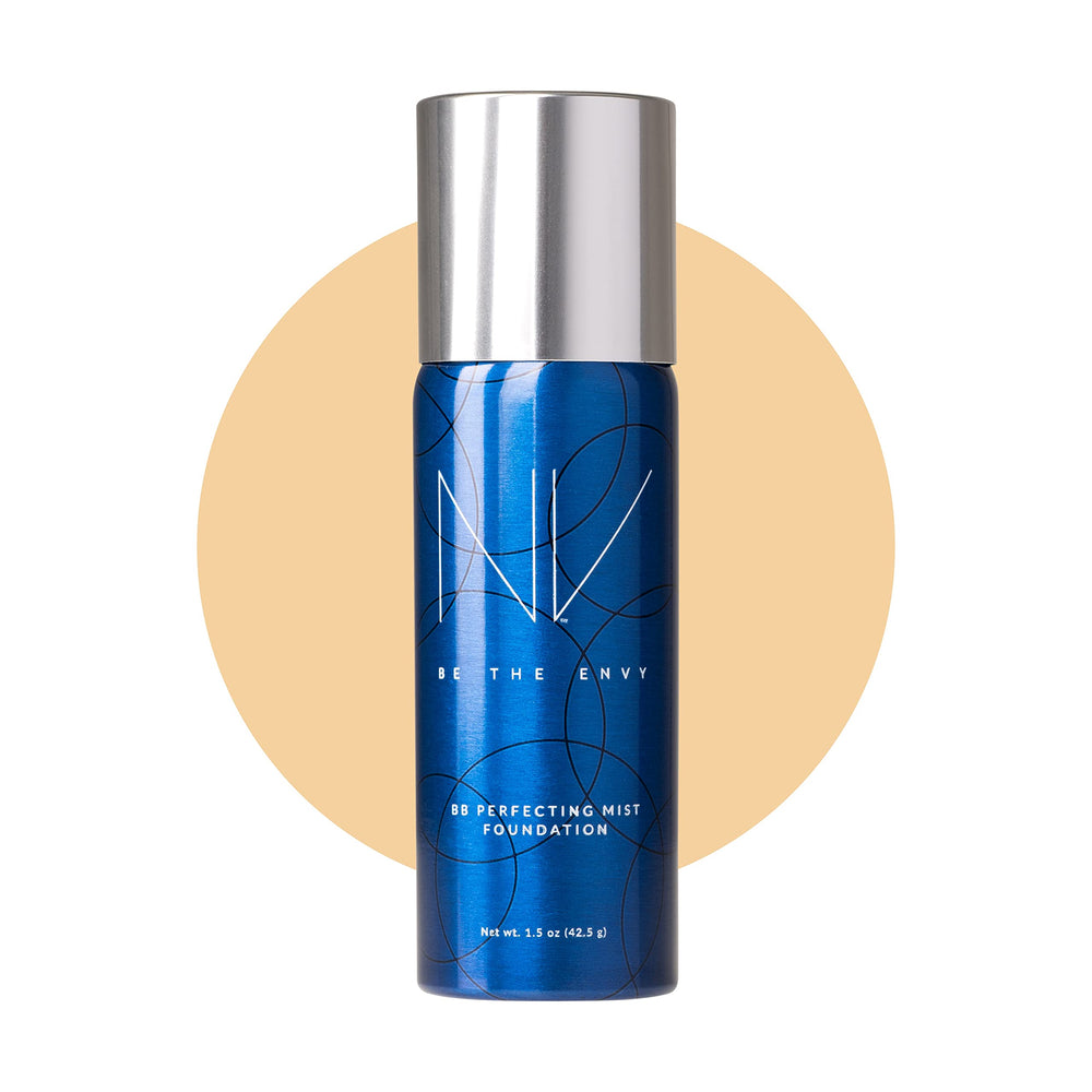BE THE ENVY NV Perfecting Mist Foundation bottle for clean beauty packaging