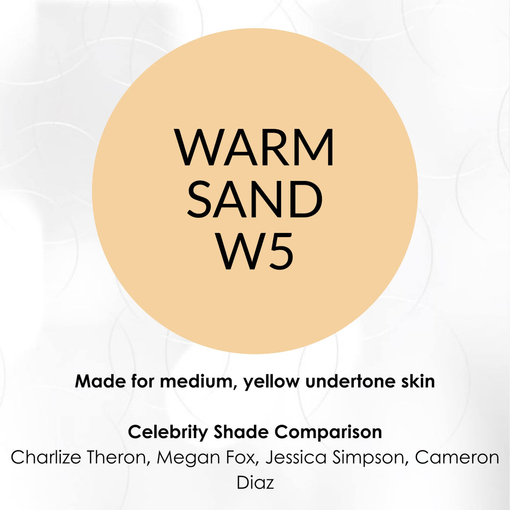 BE THE ENVY NV Perfecting Mist Foundation swatches on skin show buildable coverage