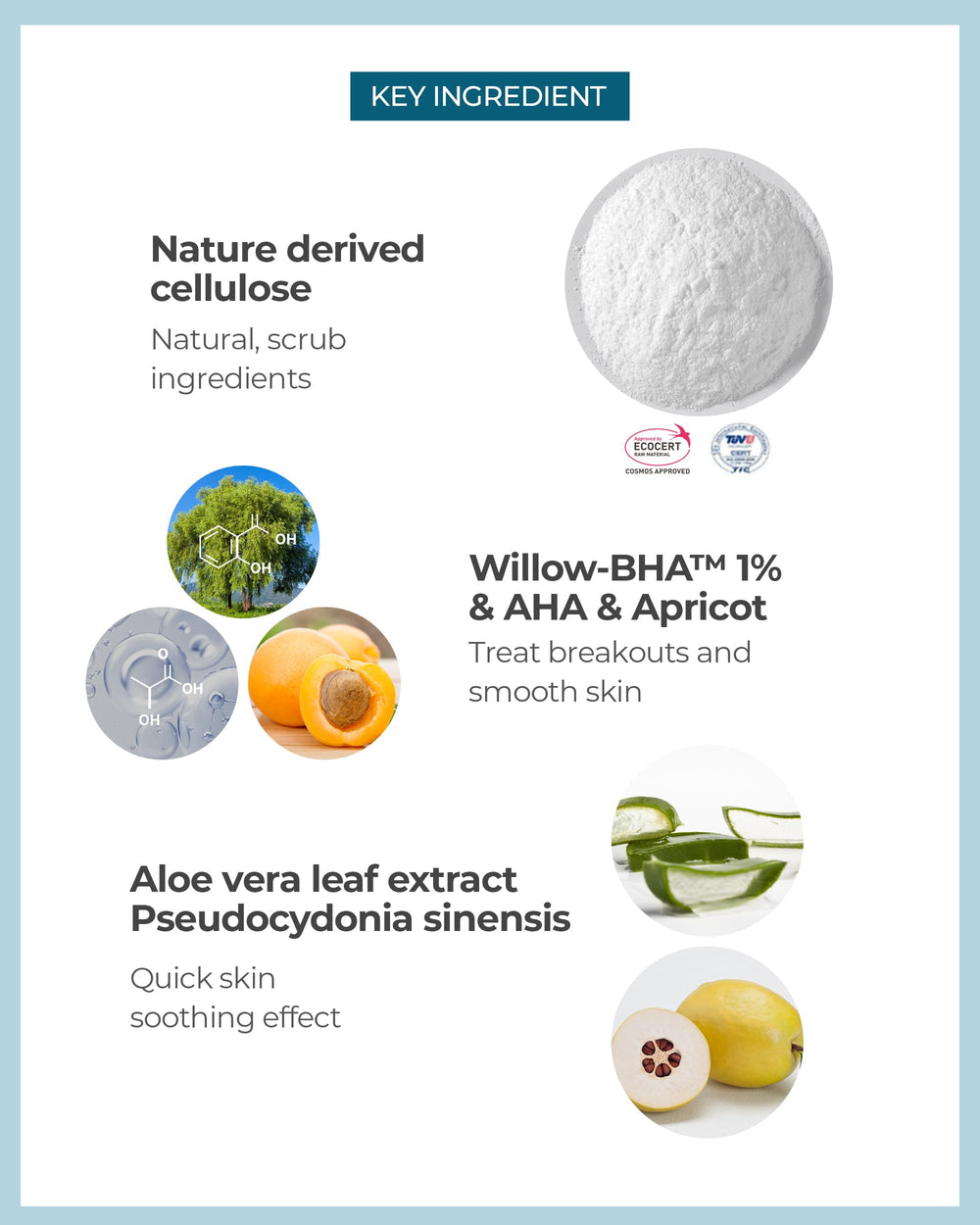 BE THE SKIN BHA+ application spread demonstrates even, prep-ready skin.