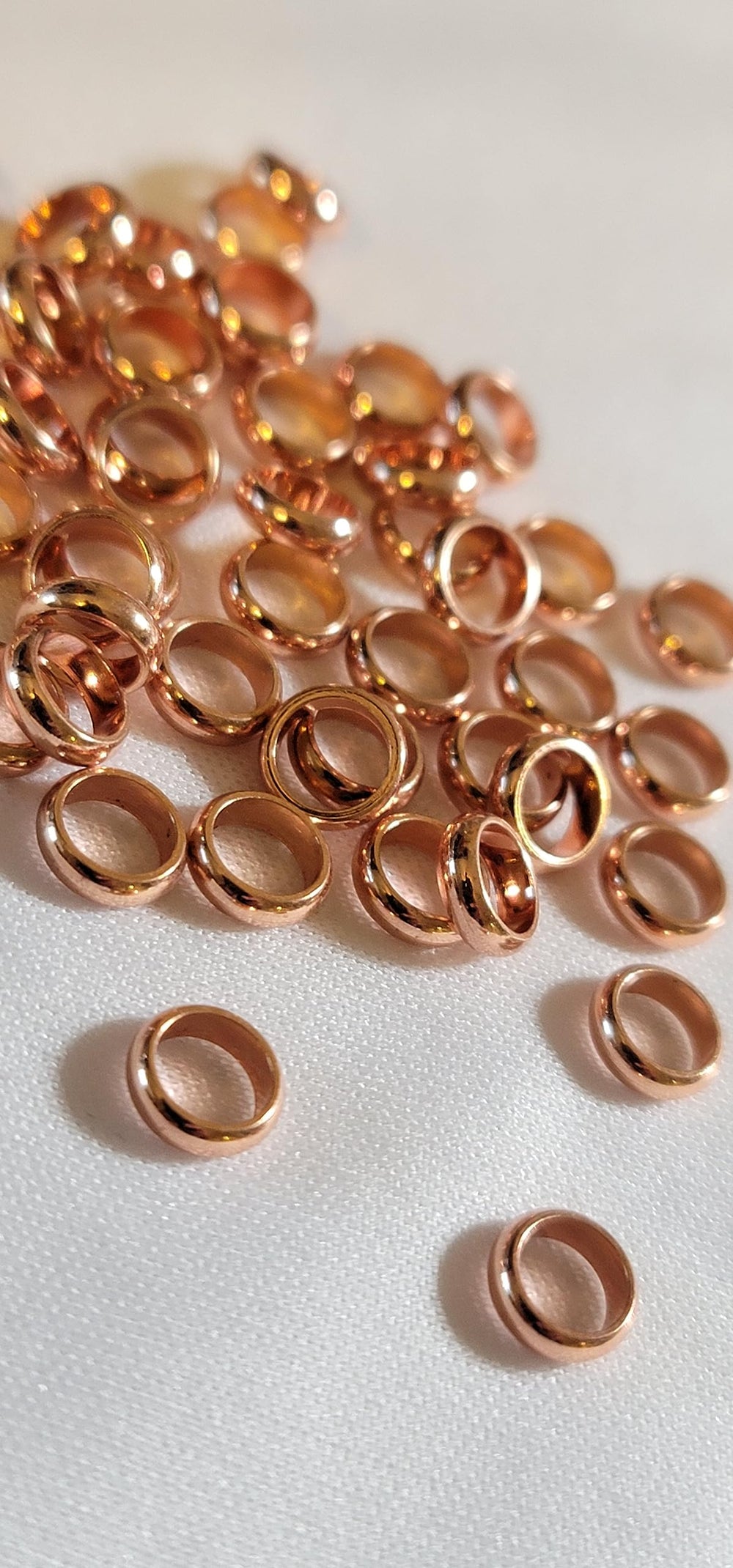 Stainless steel loc beads with copper finish from Bead It Wear It Love It