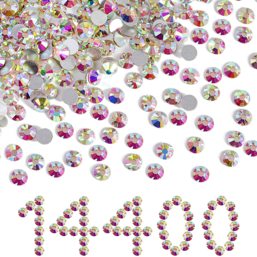 BEADSLAND flatback rhinestones bulk SS10 2.7–2.9 mm for crystal sparkle.