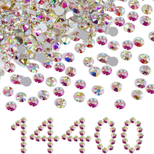 BEADSLAND flatback rhinestones bulk SS10 2.7–2.9 mm for crystal sparkle.