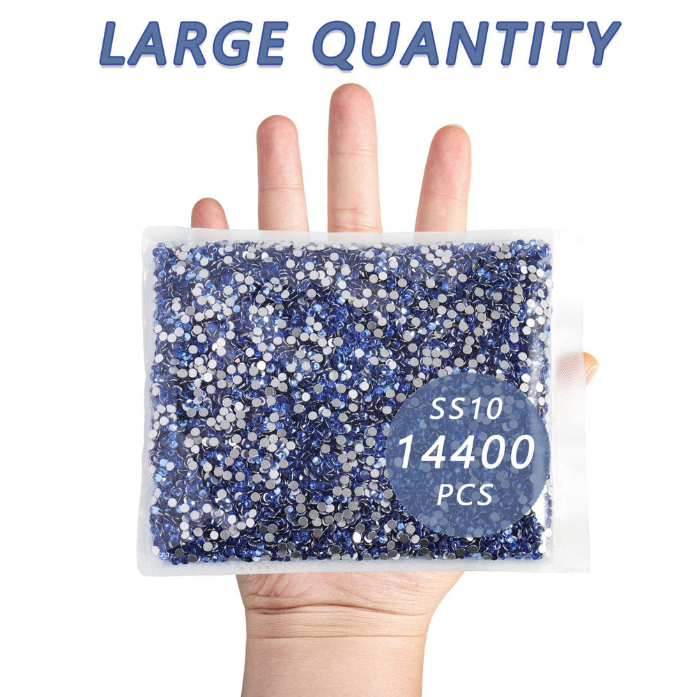 BEADSLAND glass rhinestones catch light with brilliant facets