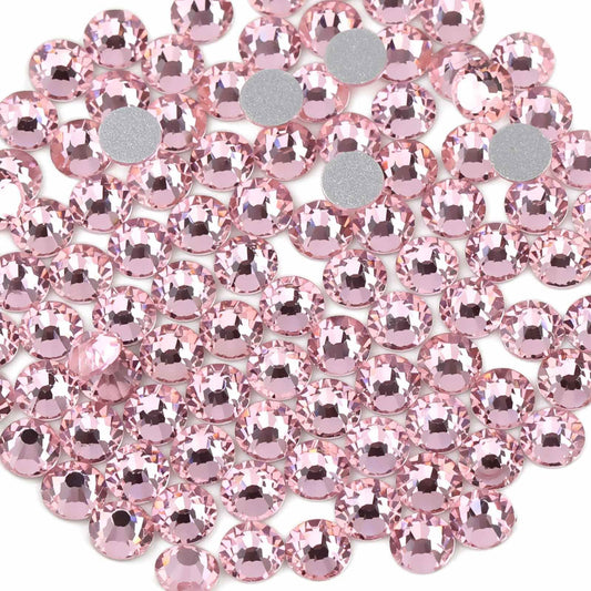 Beadsland light pink rhinestones 10mm for crafts and nail art sparkle
