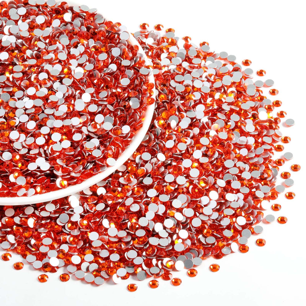 Beadsland orange rhinestones for clothes and shoes, sparkly embellishments