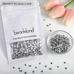 Beadsland SS20 flatback rhinestones catch light on bags or shoes