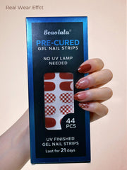 Beaolata easy-stick application demonstrates quick, mess-free nail wraps.