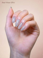Beaolata nail-strip application step shows a quick stick-and-go manicure.