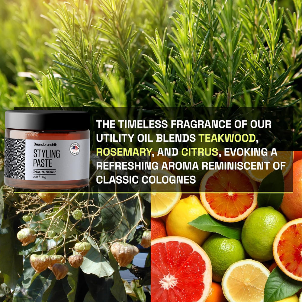 Beardbrand Soft-conditioning texture close-up emphasizes nourishment and manageability.