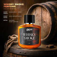 Beardo Whisky Smoke bottle shows tobacco and vanilla accents for evening wear.