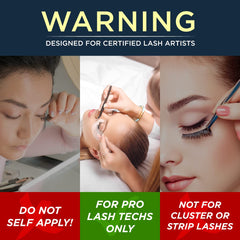 Beau Lashes latex-free and formaldehyde-free glue for safety