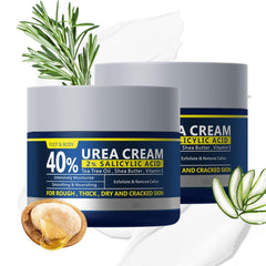 BeauBase 2-pack urea cream tubes for convenient daily foot and hand care.