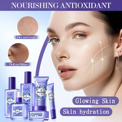 BeauBase Blueberry Toner shown to prep skin for hydration and balance.