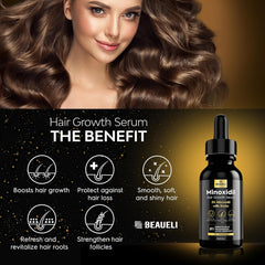 Beaueli beard regrowth serum ready for patch coverage in daily care.