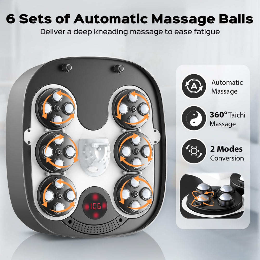 BEAUMOI foldable foot spa compact design fits under furniture