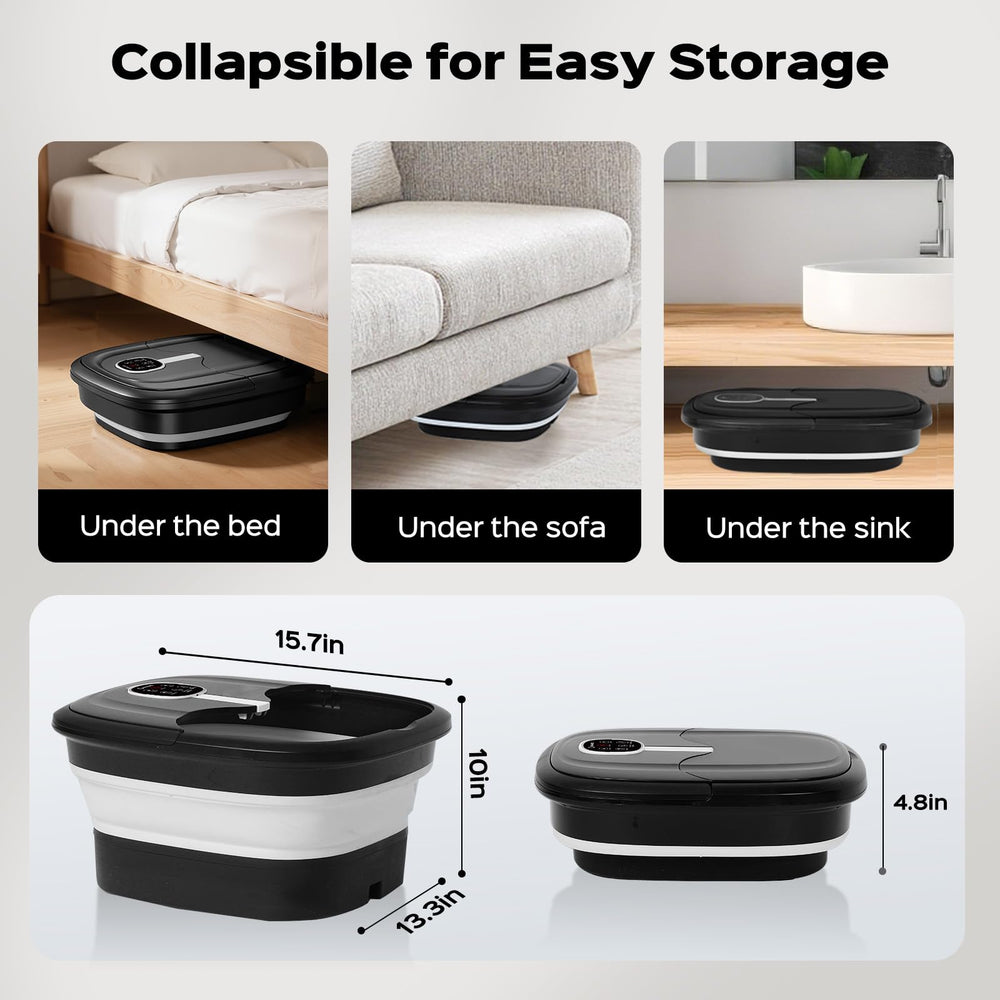 BEAUMOI remote control foot spa for easy adjustments from seated position