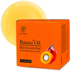 Beauté Seoul Batana Oil Shampoo Bar close-up lather for gentle scalp cleansing.