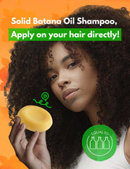 Beauté Seoul Batana Oil Shampoo Bar pH-balanced hair care in use.