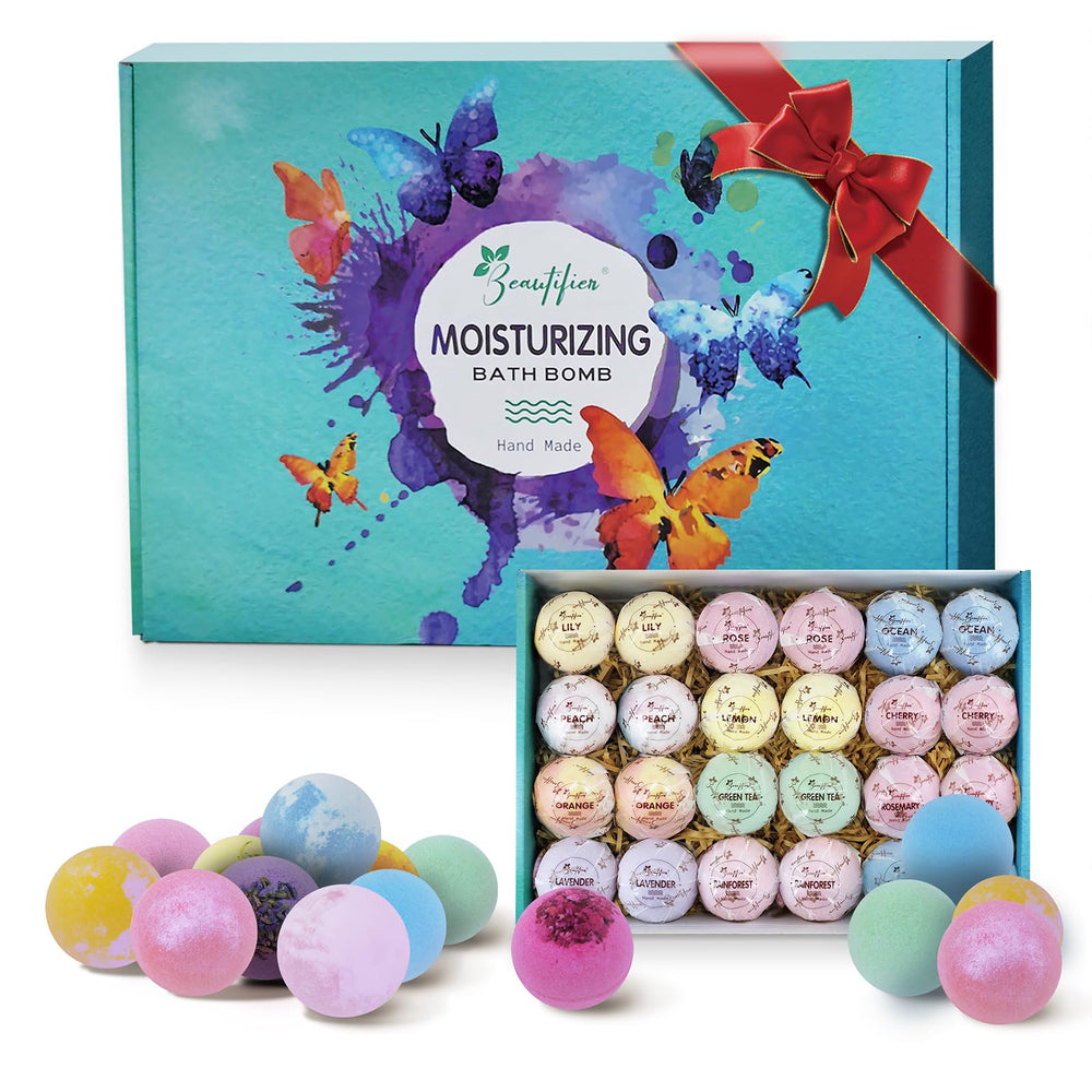Beautifier Life bath bombs with flower petals for a fragrant spa like experience