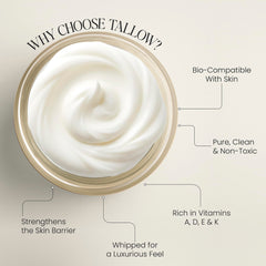 Beautiful Being Skin Glow texture closeup highlights cloud-like whipped consistency.