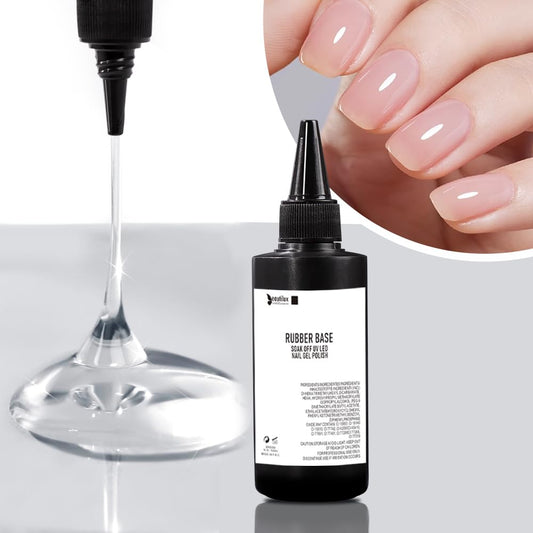 Beautilux Rubber Base bottle cap for precise application and easy refill.