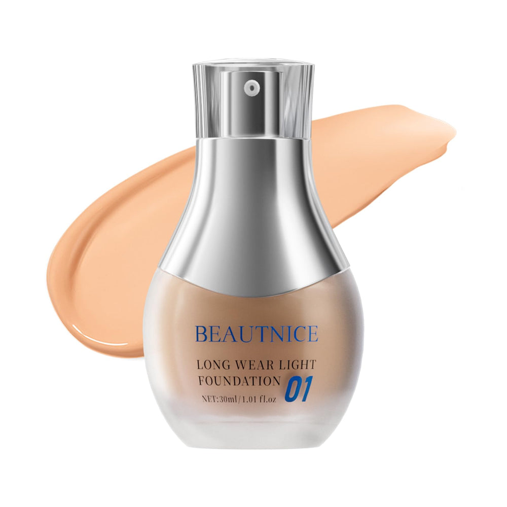 BEAUTNICE foundation bottle with cap, long wear and velvet matte finish for all day confidence.