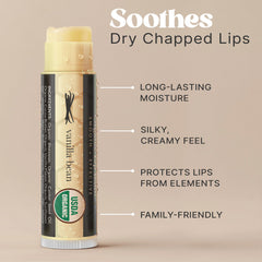 Lip balm texture close-up showing smooth glide and hydration.
