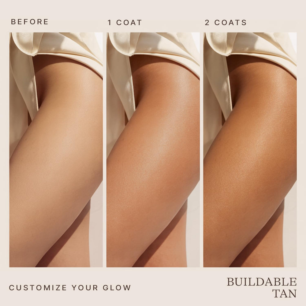 Swatch of Beauty by Earth Self Tanner Mousse displaying deep bronze shade