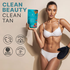 Beauty by Earth two-shades bottle highlights lighter and deeper tan options