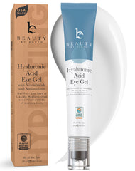 Beauty by Earth under eye cream packaging shows a clean, USA-made formula.