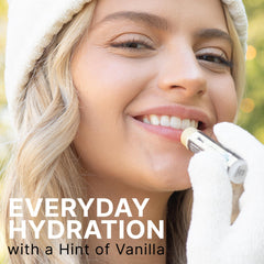 Beauty by Earth vanilla scent on lip balm for a soft flavor experience.